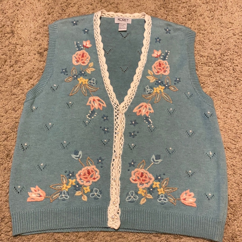 Koret Petites Vintage Sweater Vest